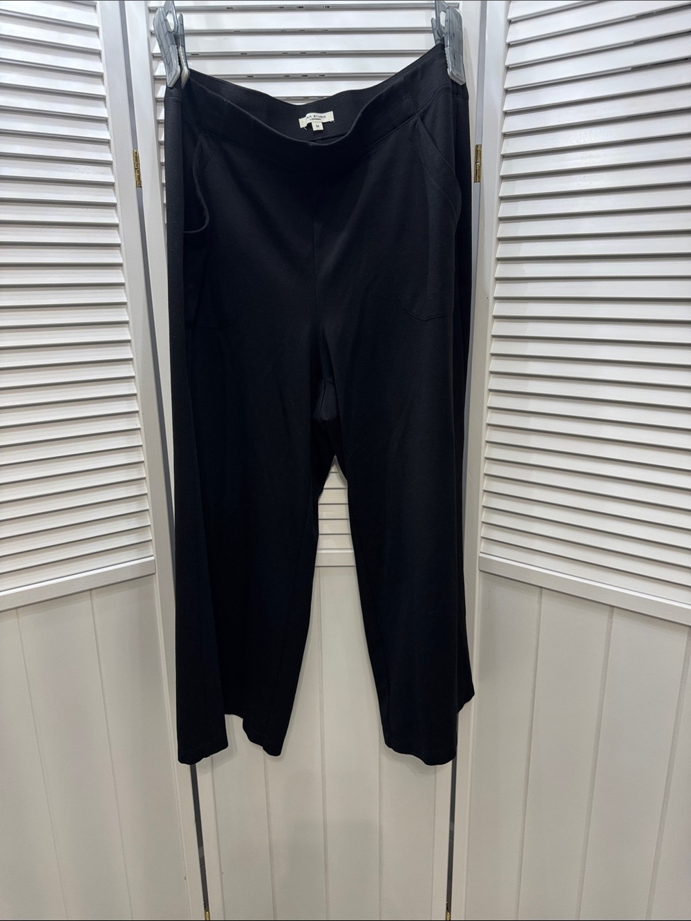 Max Studio Black Stretch Pull-On Jogger Pants